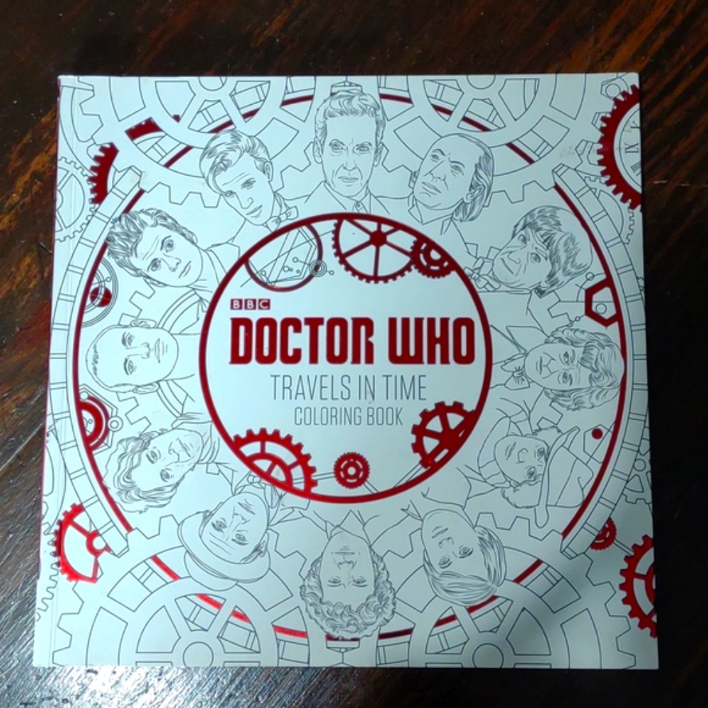 Doctor Who Travels in Time Coloring Book Sci-fi Relax